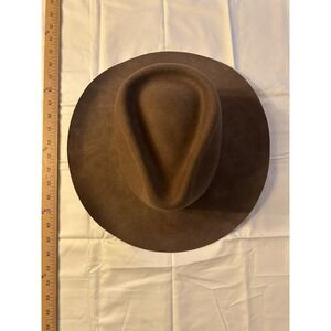 Calgary Vintage Cowboy Hat Men Brown 100% Wool Western Rodeo Large